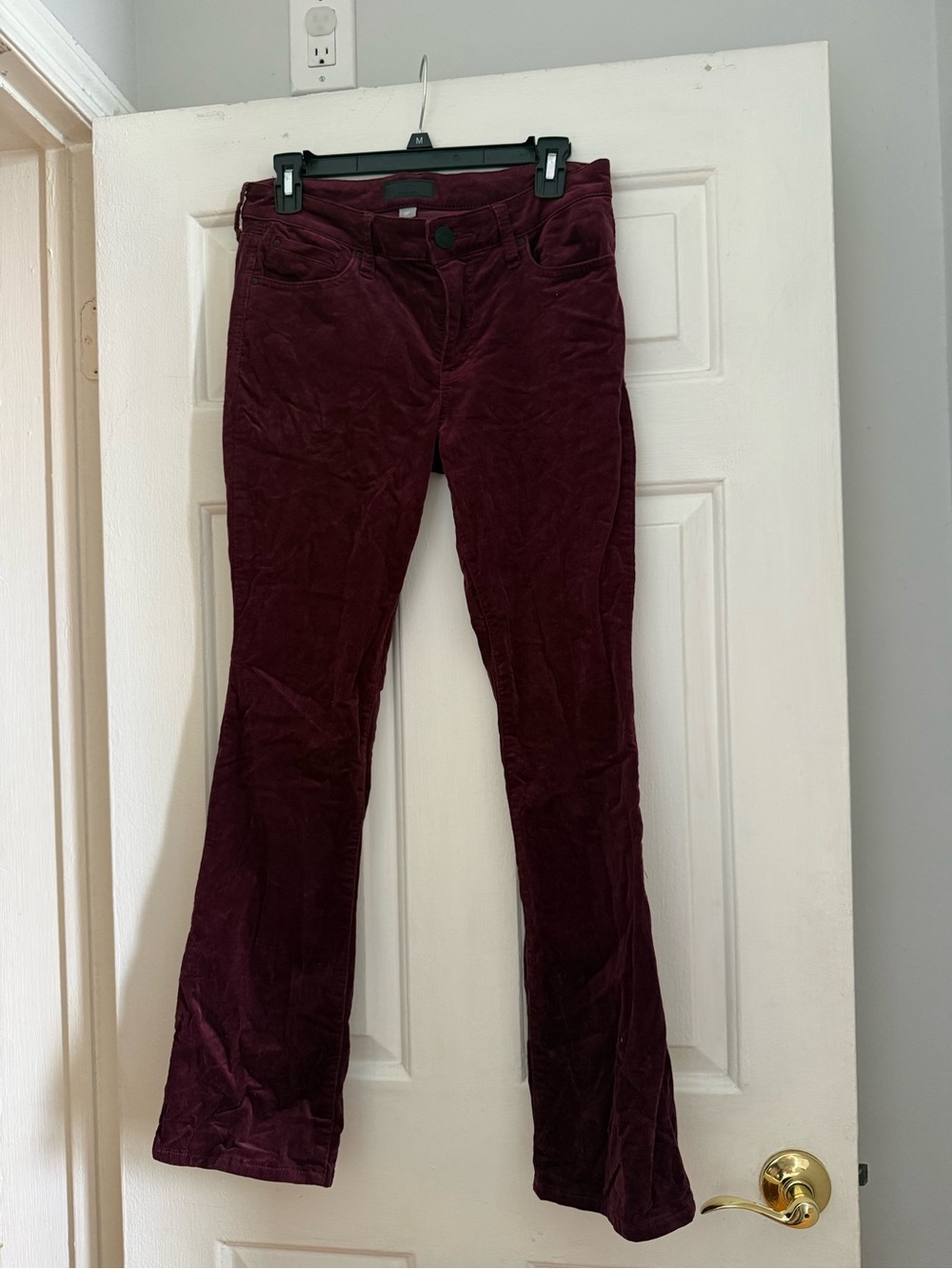 Kut from the Kloth Wine Corduroy Flare Pants